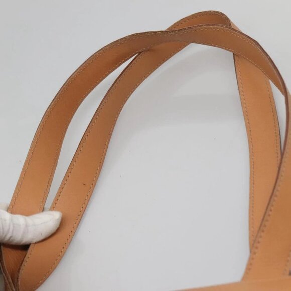 CELINE Macadam Canvas Tote Bag PVC Leather Brown Gold Auth mr1098 - Picture 9 of 16